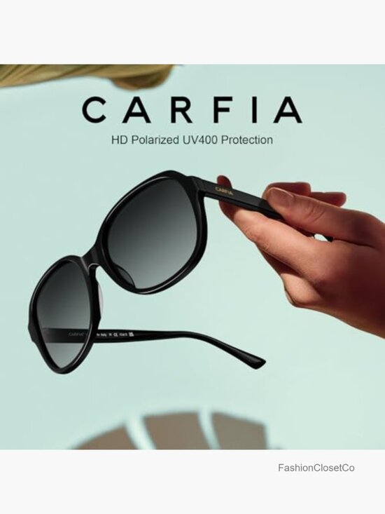 Acetate Oversized Square Polarized Sunglasses UV Protection Retro Trendy main image 5